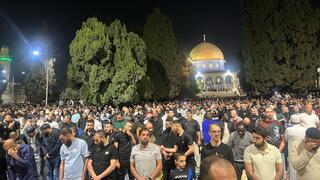 صلاة التراويح في المسجد الأقصى