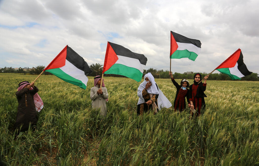 متظاهرين فلسطينيين - صورة عامة