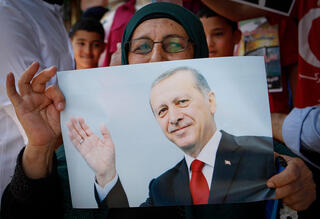 مظاهرات مؤيدة للرئيس التركي اردوغان