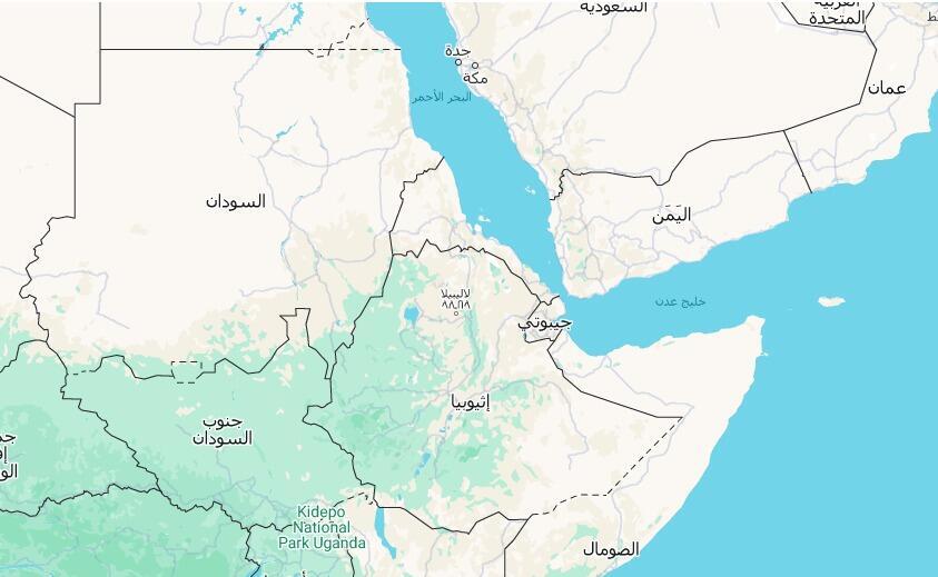 خارطة لدول القرن الافريقي
