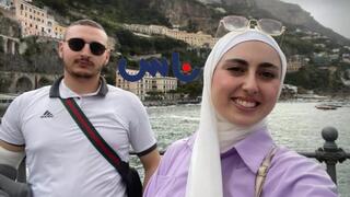 المرحومة جنان سليمان وشقيقها 