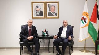 نائب رئيس السلطة الفلسطينية حسين الشيخ