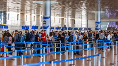 طوابير طويلة في مطار بن غوريون