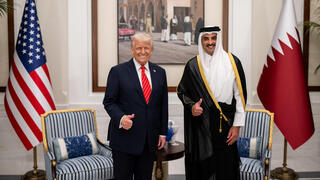 الرئيس دونالد ترامب مع أمير قطر الشيخ تميم بن حمد آل ثاني