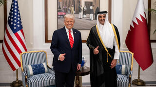 الرئيس دونالد ترامب مع أمير قطر الشيخ تميم بن حمد آل ثاني