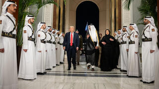 الرئيس دونالد ترامب مع أمير قطر الشيخ تميم بن حمد آل ثاني