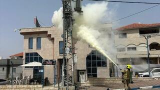 صورة طواقم الاطفاء في شفاعمرو