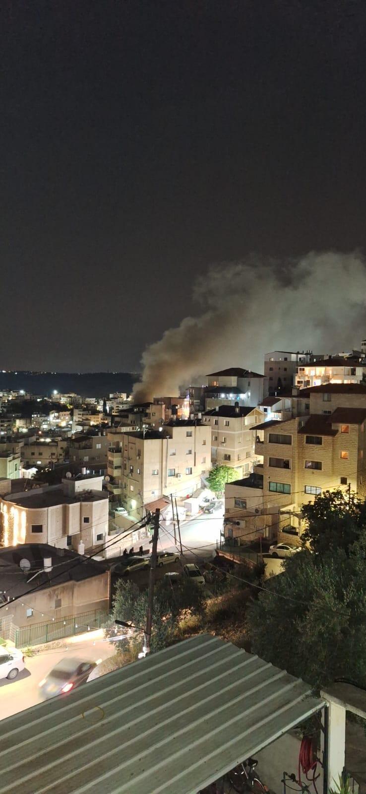 حريق في دير الأسد