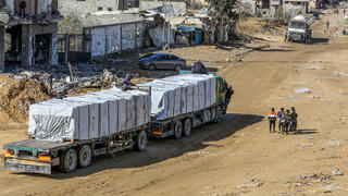 شاحنات المساعدات الإنسانية لقطاع غزة