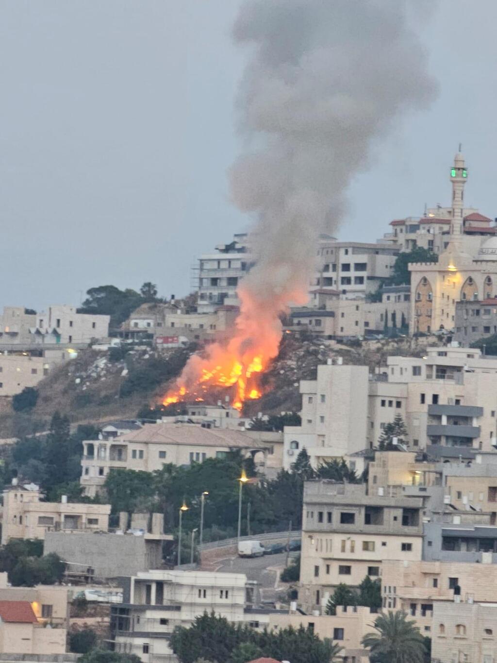حريق في الناصرة