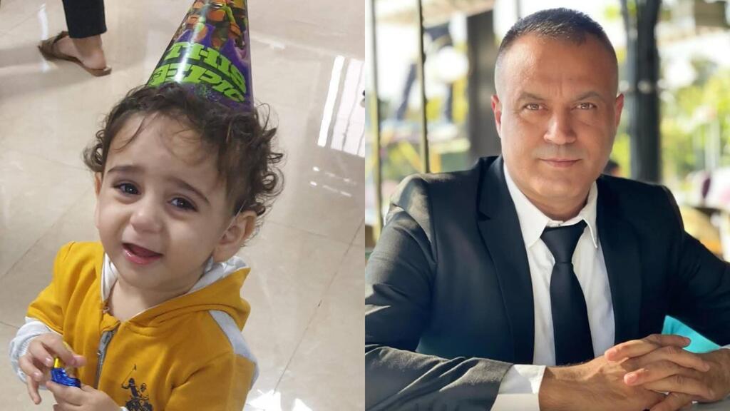 المحامي يوسف شعبان والطفل المرحوم ورد سموم