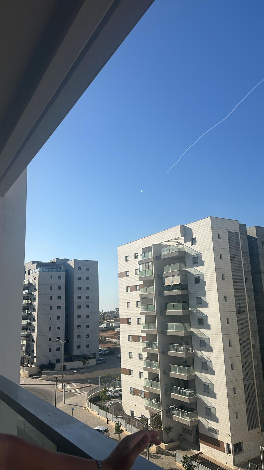 الجيش الإسرائيلي: اعتراض قذيفة أُطلقت من غزة دون وقوع إصابات (تُستخدم هذه الصورة بموجب البند 27 أ من قانون الحقوق الأدبية (2007)) الجيش الإسرائيلي: اعتراض قذيفة أُطلقت من غزة دون وقوع إصابات