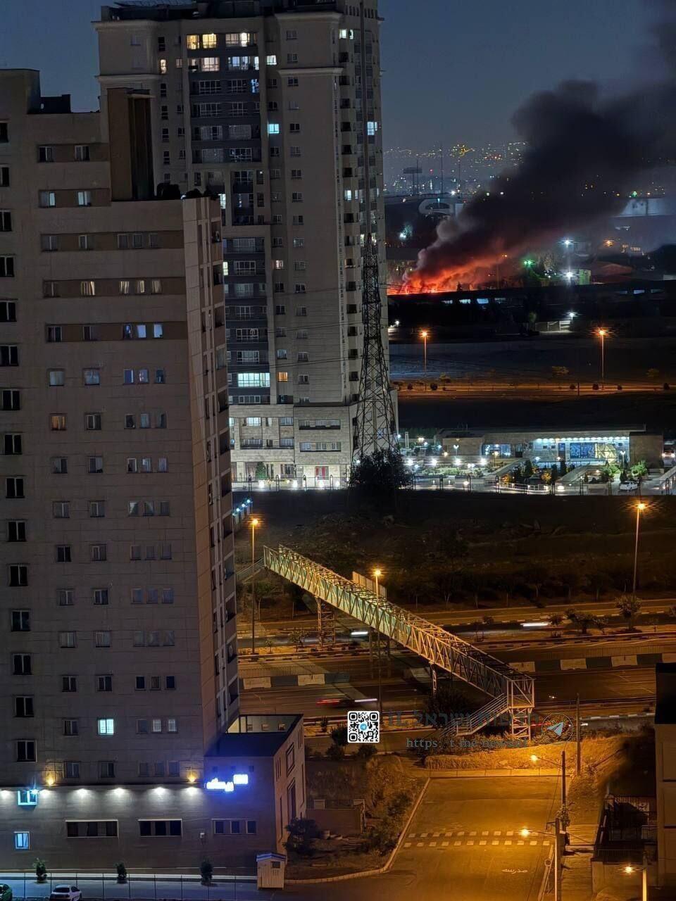 صور من الهجوم الإسرائيلي على إيران