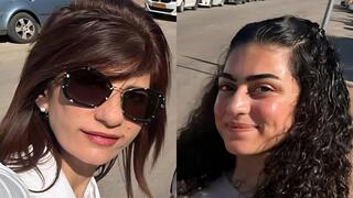 الطالبة شذى خطيب والمحامية عبير بكر