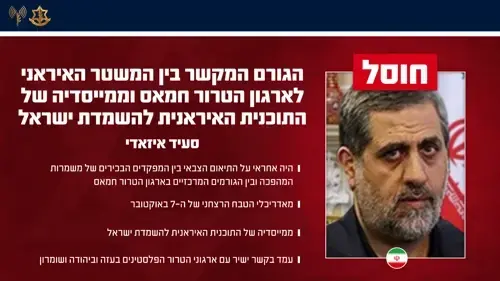 الجيش الإسرائيلي: مقتل قائد "فيلق فلسطين" ومسؤول نقل السلاح في الحرس الثوري