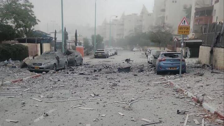 سقوط صاروخ في بئر السبع
