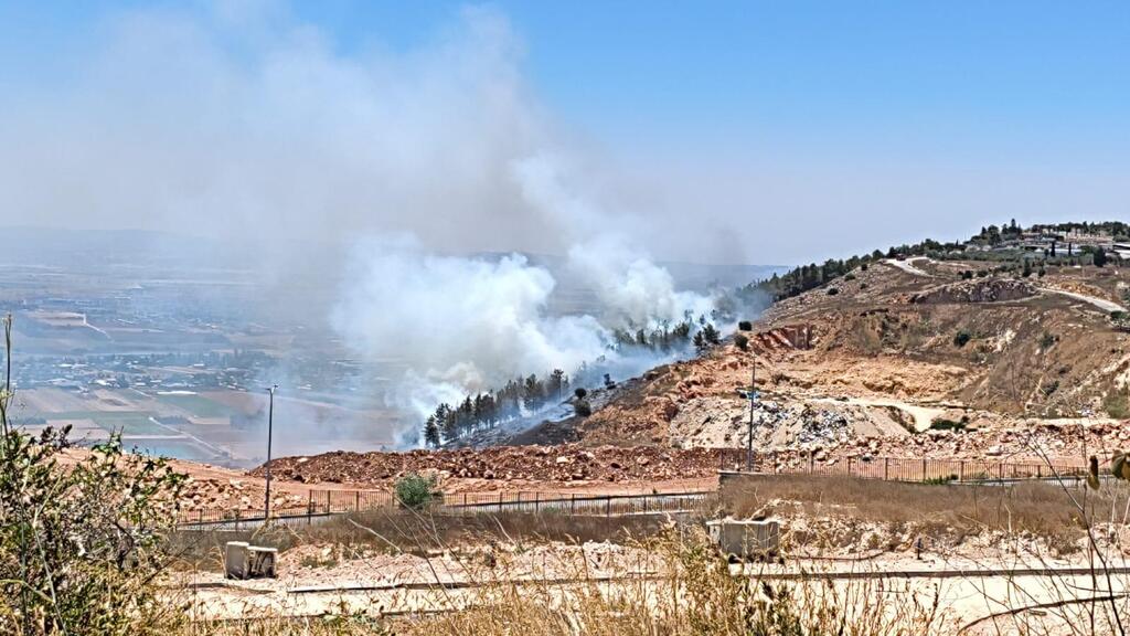حريق في جبل القفزة