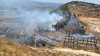 حريق في جبل القفزة