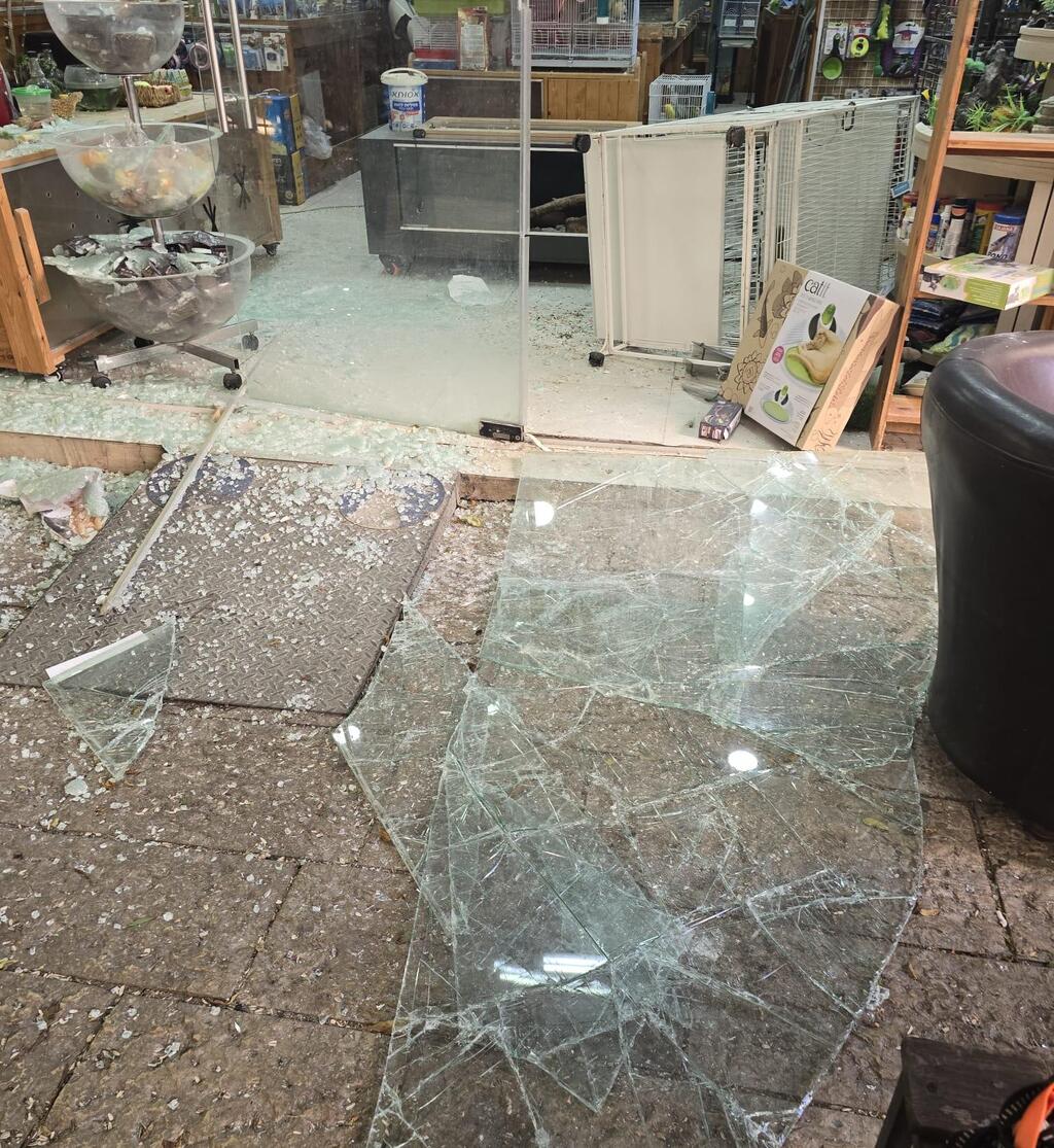 "إهمال رسمي" بعد إصابة محل طيور في حيفا بصاروخ ونفوق ما فيه