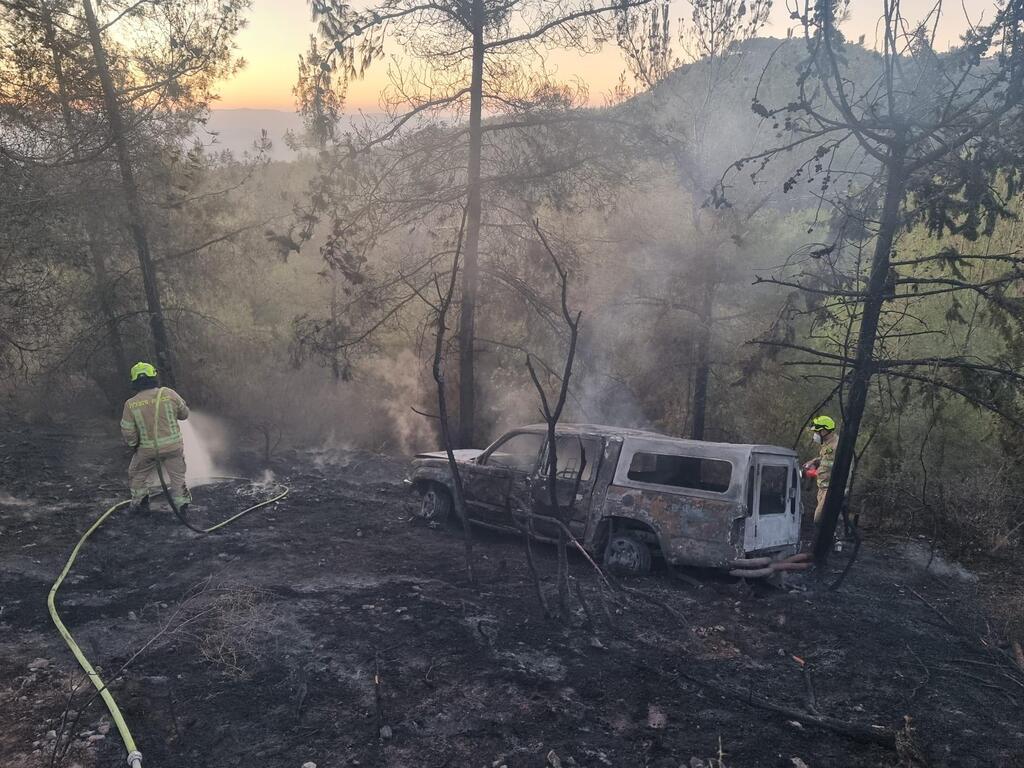 صفد: العثور على جثة داخل مركبة محترقة في غابة