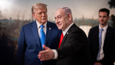 رئيس الوزراء بنيامين نتنياهو برفقة الرئيس الأمريكي دونالد ترامب