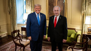 رئيس الوزراء بنيامين نتنياهو برفقة الرئيس الأمريكي دونالد ترامب