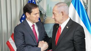 رئيس الوزراء بنيامين نتنياهو ووزير الخارجية الأمريكي ماركو روبيو