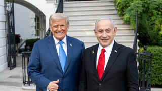 رئيس الوزراء بنيامين نتنياهو برفقة الرئيس الأمريكي دونالد ترامب