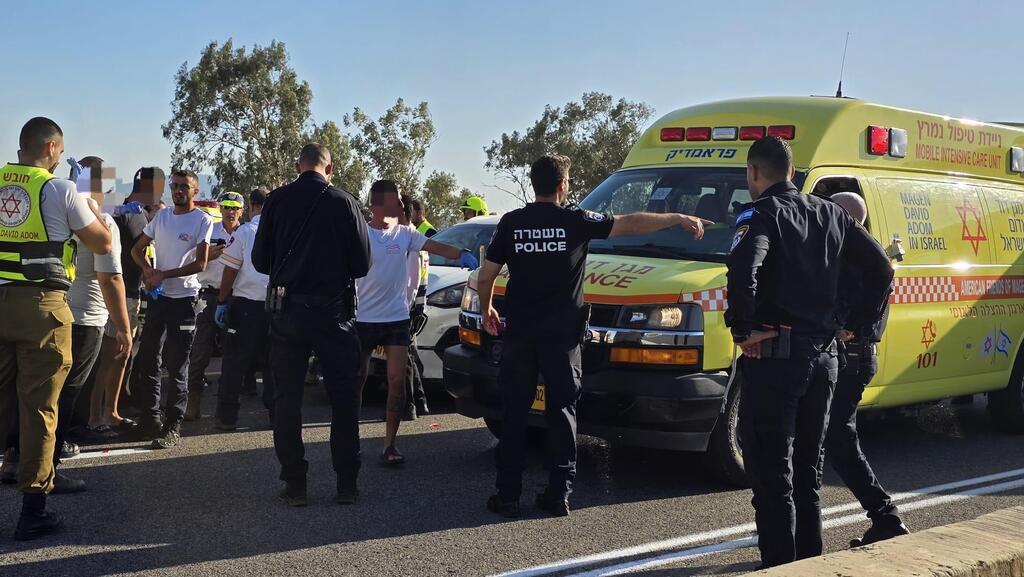 حادث طرق على شارع 77 قرب مفرق بوريا