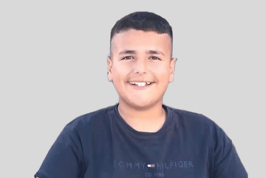 الطفل إبراهيم عماد أحمد محمود حمران (14 عامًا)