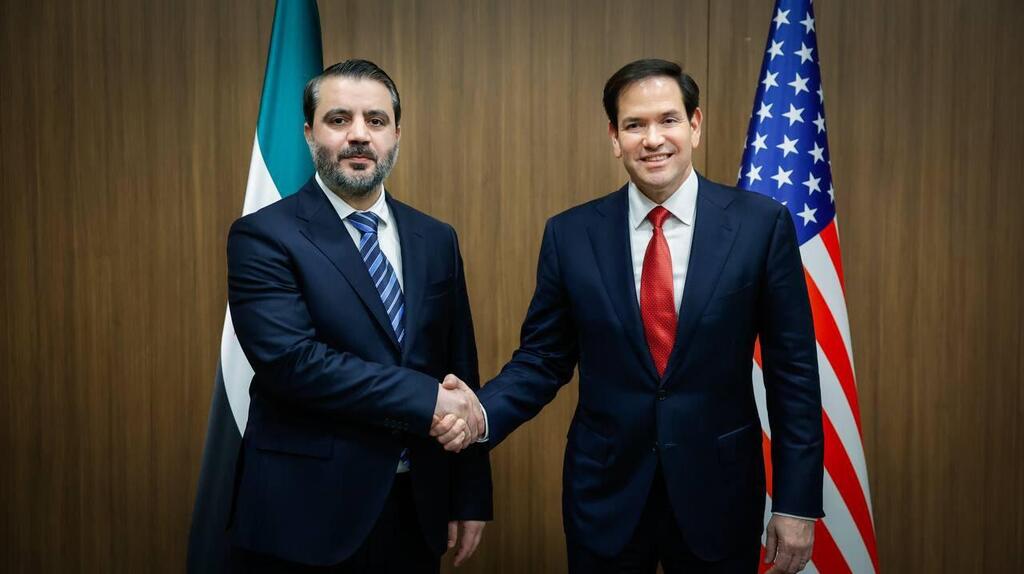 وزير الخارجية السوري أسعد الشيباني رفقة وزير الخارجية الأمريكي روبيو
