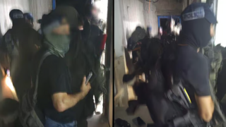 لحظة اعتقال 5 فلسطينيين