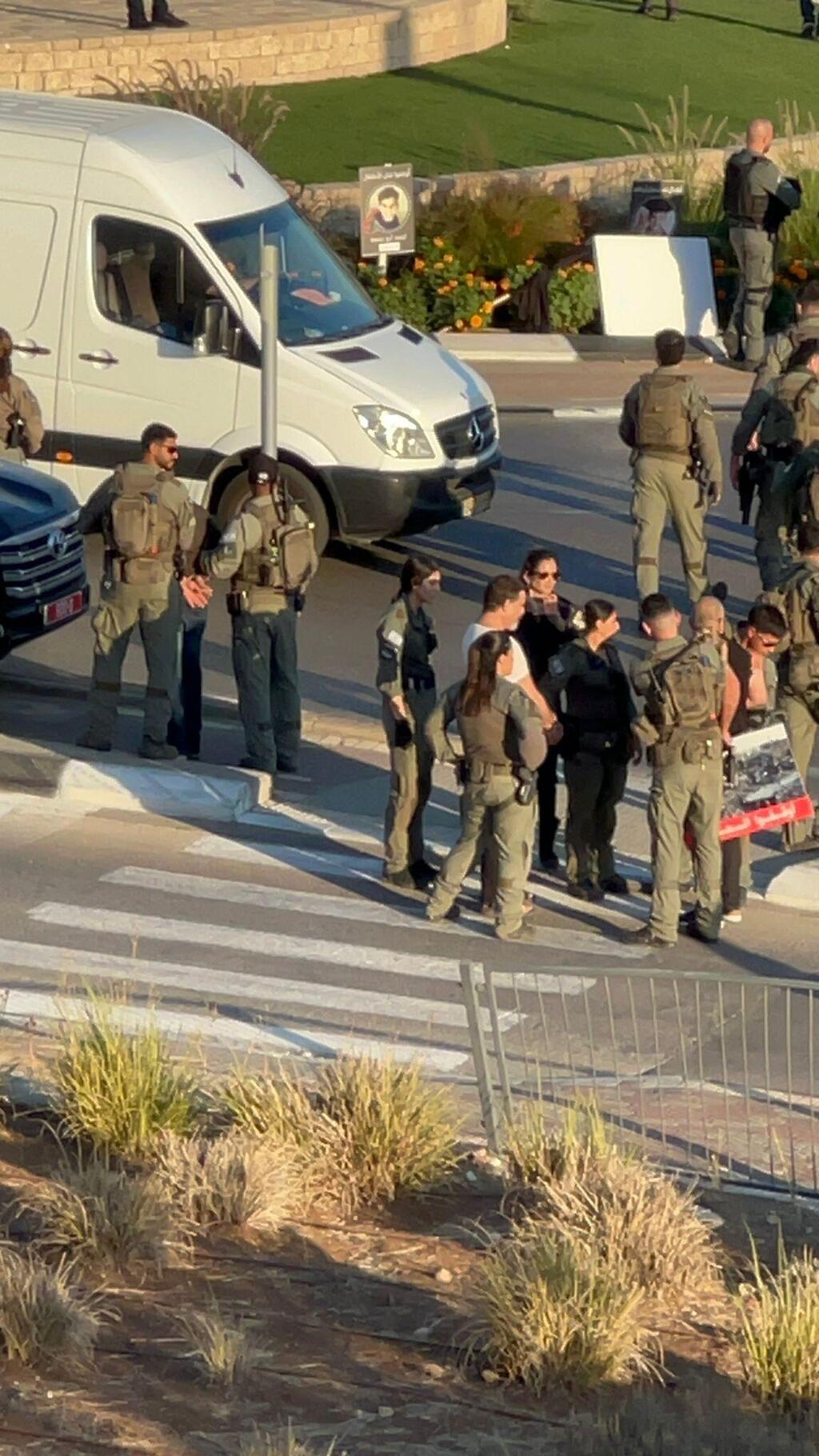 قمع وقفة احتجاجية في أم الفحم