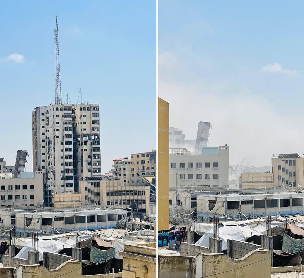 الجيش الإسرائيلي يعلن قصف برج السوسي السكني في غزة