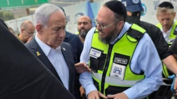 نتنياهو في موقع العملية في القدس