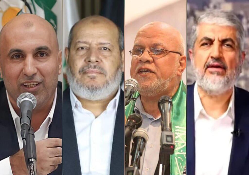 خالد مشعل، نزار عوض الله، خليل الحية، زاهر جبارين
