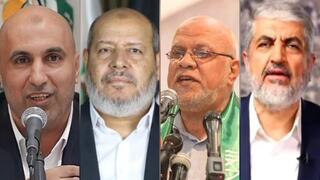 خالد مشعل، نزار عوض الله، خليل الحية، زاهر جبارين