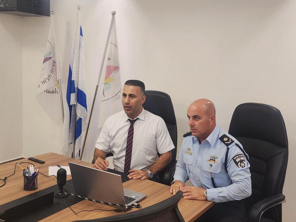 قائد شرطة الشمال يلتقي رئيس بلدية المغار