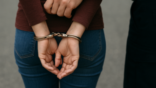 اعتقال امرأة