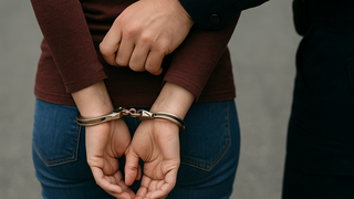 اعتقال سيدة 