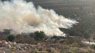 حريق كبير في البعينة نجيدات