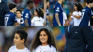 اطفال فلسطينيين شاركوا في نهائي كأس السوبر