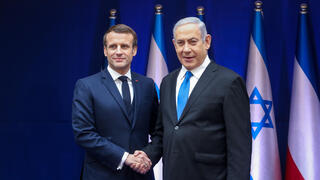 الرئيس الفرنسي ورئيس الوزراء الاسرائيلي