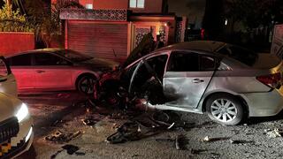 انفجار سيارة في إبطن