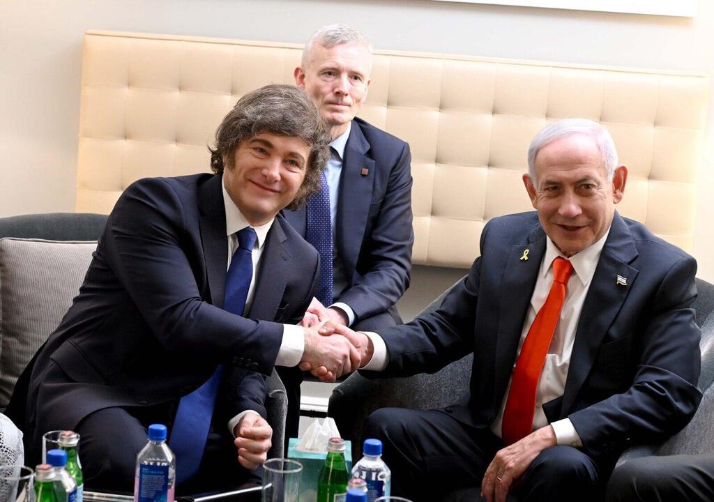 نتنياهو يلتقي رئيس الأرجنتين (GPO)  نتنياهو يلتقي رئيس الأرجنتين