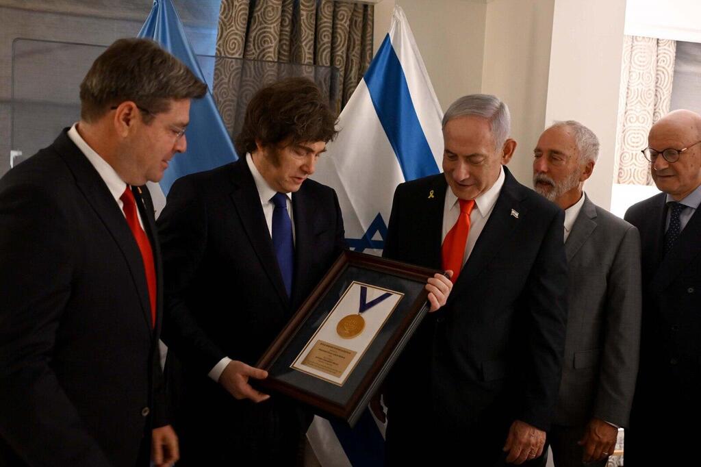 نتنياهو يلتقي رئيس الأرجنتين (GPO) نتنياهو يلتقي رئيس الأرجنتين