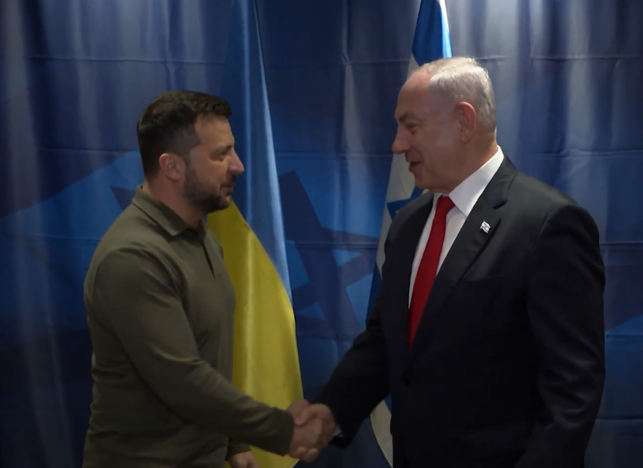 لقاء نتنياهو وزيلينسكي عام 2023