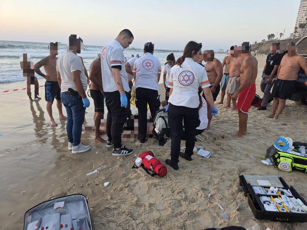 رجل في السبعين بحالة حرجة بعد غرق في شاطئ ببات يام