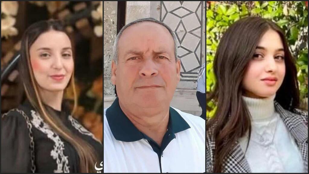 من اليمين: ريمة ملحم، حمزة ملحم، سارة أبو غوش (وفق البند 27 أ لقانون حقوق النشر 2007)  حادث مروع عرعرة