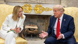 الرئيس دونالد ترامب مع رئيسة وزراء إيطاليا جورجيا ميلوني